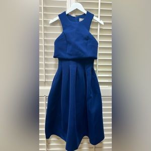 Royal Blue Scuba Dress